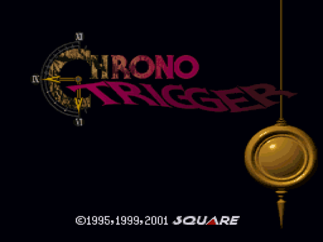 Final Fantasy Chronicles title screen for Playstation